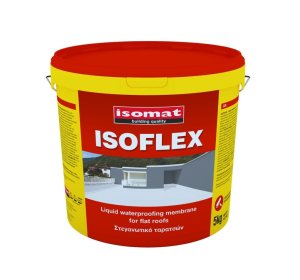 Isomat Isoflex Ελαστομερές Ακρυλικό Επαλειφόμενο Στεγανωτικό 5kg Κεραμιδί