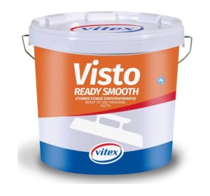 Vitex Visto Ready Smooth Έτοιμος Λευκός Λεπτόκοκκος Στόκος Φινιρίσματος 18kg