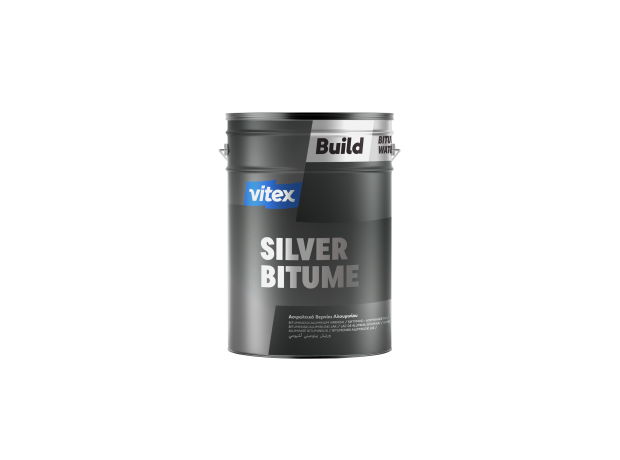 Vitex Ασφαλτικό Βερνίκι Silver Bitume Επαλειφόμενο Στεγανωτικό 5lt Λευκό