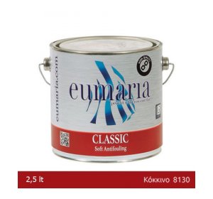 EUMARIA CLASSSIC OXIDE RED 2,5L- Μαλακό Υφαλόχρωμα