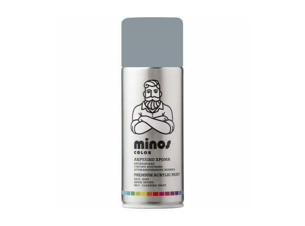 Minos Spray Σπρέι Βαφής Ακρυλικό γκρι ανθρακίτη 7016 400ml