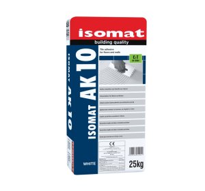 ISOMAT AK 10 white 25kg,Cement-based tile adhesive for floors and walls