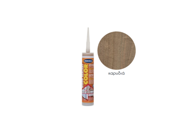 Mercola Wood Sealant Color Μαστίχη Ξύλου Καρυδιά 280ml