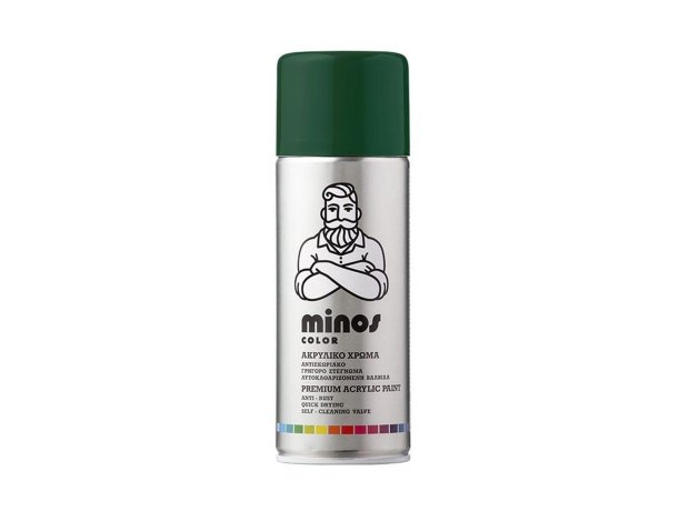 Minos Spray Σπρέι Βαφής Ακρυλικό πράσινο ελάτης 6009 400ml