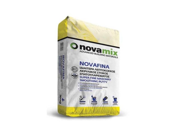 Novafina Ακρυλικός Στόκος Σπατουλαρίσματος λευκός 20kg