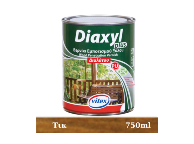 Diaxyl Plus Βερνίκι Διαλυτού Εμποτισμού Πολυουρεθάνης Τικ 750ml