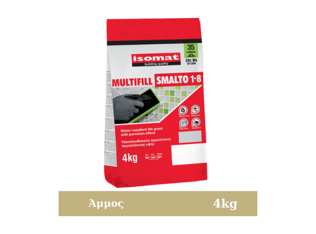 Isomat Multifill Smalto 1-8, 4kg Άμμος Aρμόστοκος πορσελάνης