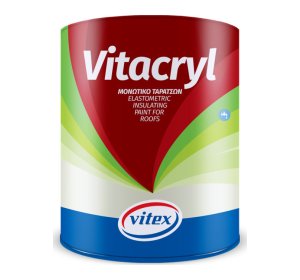Vitex Vitacryl Ελαστομερές Ακρυλικό Επαλειφόμενο Στεγανωτικό 3lt Λευκό