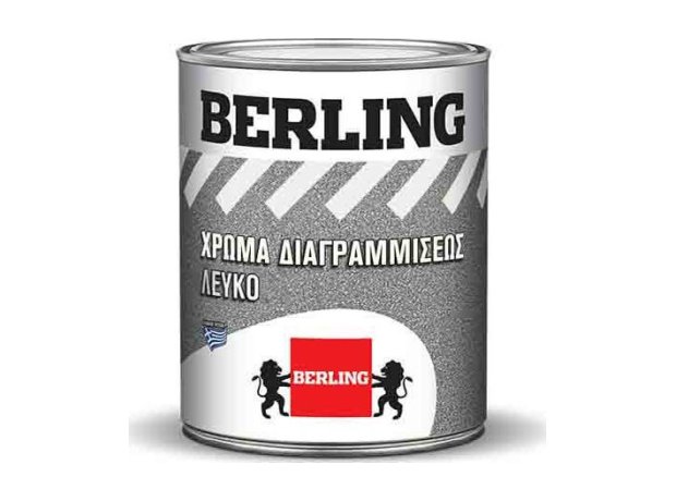 Berling Χρώμα Διαγραμμίσεων 3.1lt Ακρυλικό Λευκό