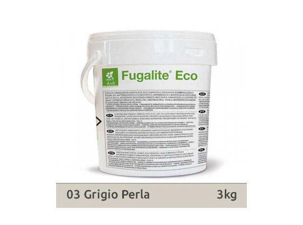 Fugalite Eco 0-10 3kg 03 Γκρι Περλέ. Αρμόστοκος υγρή πορσελάνη