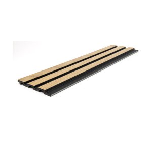 PS Panel τοίχου με 3D Πηχάκια F4 PIANO 12/122/2900mm NAT.OAK/BLACK